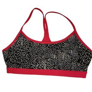 Fabletics Sports Bra Pink Black White